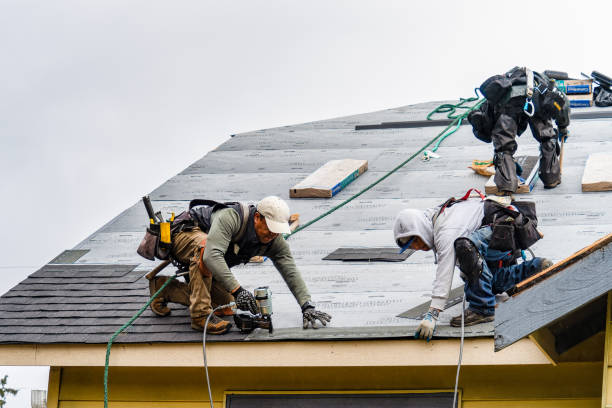 Professional Roofing technician working in Oaks Corners, NY